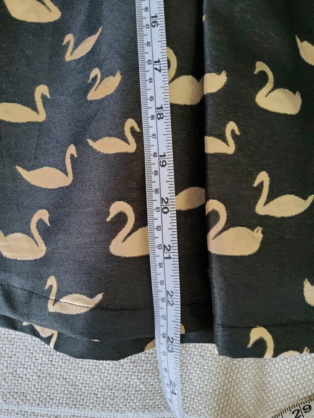 CAT & JACK - Classic Jumper/Dress Black with Gold Swans Sz. ?